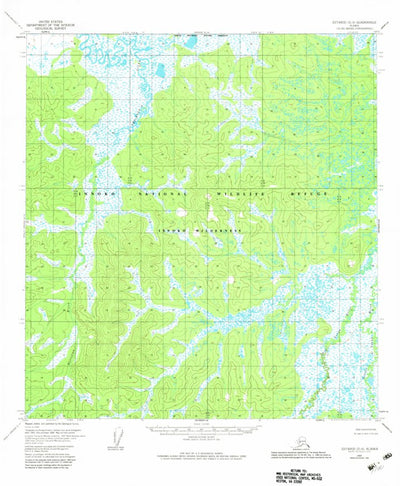 United States Geological Survey Iditarod D-6, AK (1954, 63360-Scale) digital map