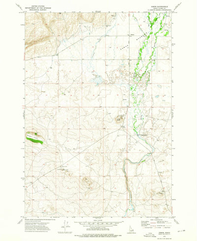 United States Geological Survey Idmon, ID (1972, 24000-Scale) digital map