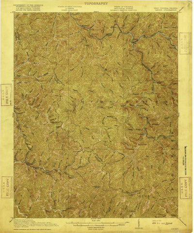 United States Geological Survey Ieager, WV-VA (1916, 62500-Scale) digital map