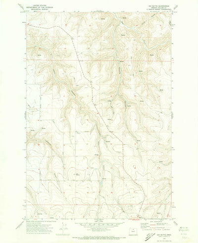 United States Geological Survey Igo Butte, OR (1970, 24000-Scale) digital map