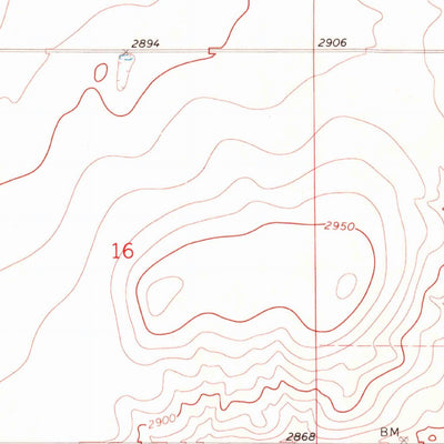 United States Geological Survey Ihmsen Well, MT (1969, 24000-Scale) digital map