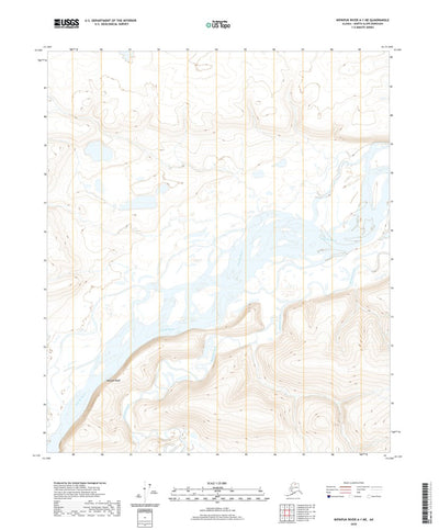 United States Geological Survey Ikpikpuk River A-1 NE, AK (2020, 25000-Scale) digital map