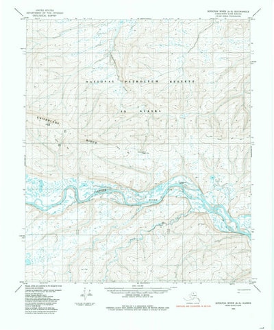 United States Geological Survey Ikpikpuk River A-3, AK (1984, 63360-Scale) digital map