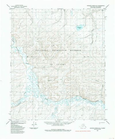 United States Geological Survey Ikpikpuk River B-3, AK (1985, 63360-Scale) digital map
