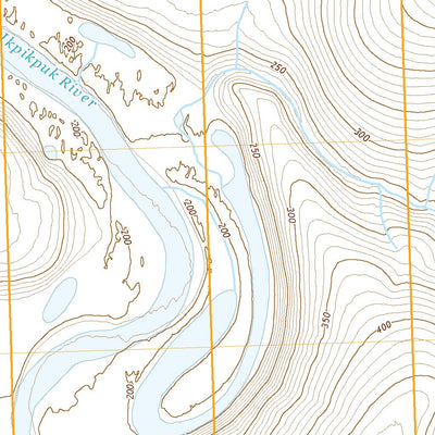 United States Geological Survey Ikpikpuk River B-4 NE, AK (2020, 25000-Scale) digital map