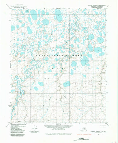 United States Geological Survey Ikpikpuk River C-1, AK (1985, 63360-Scale) digital map