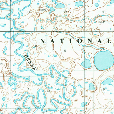 United States Geological Survey Ikpikpuk River C-1, AK (1985, 63360-Scale) digital map