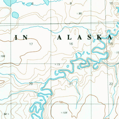 United States Geological Survey Ikpikpuk River C-4, AK (1985, 63360-Scale) digital map