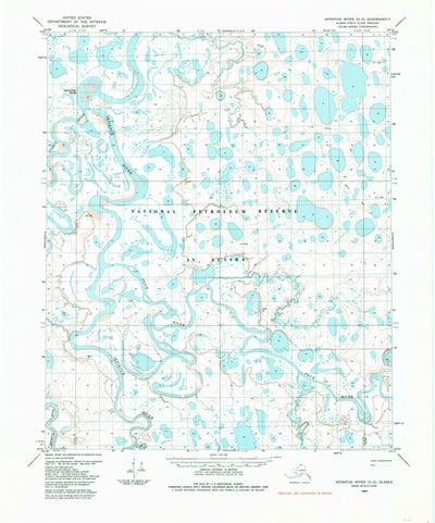 United States Geological Survey Ikpikpuk River D-3, AK (1984, 63360-Scale) digital map