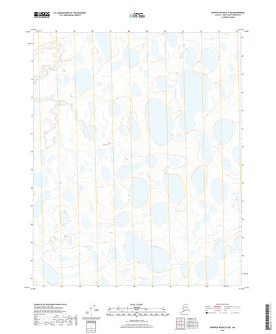 United States Geological Survey Ikpikpuk River D-3 NE, AK (2020, 25000-Scale) digital map