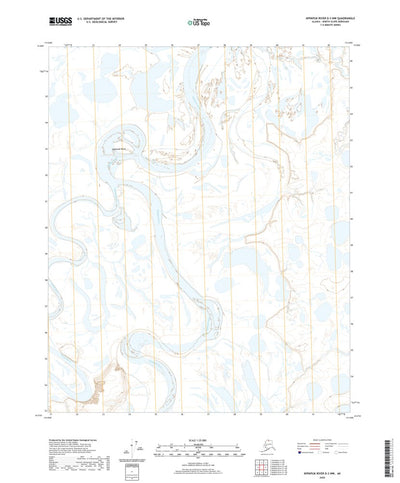 United States Geological Survey Ikpikpuk River D-3 NW, AK (2020, 25000-Scale) digital map