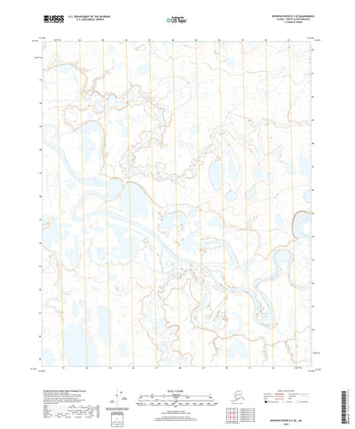 United States Geological Survey Ikpikpuk River D-3 SE, AK (2020, 25000-Scale) digital map