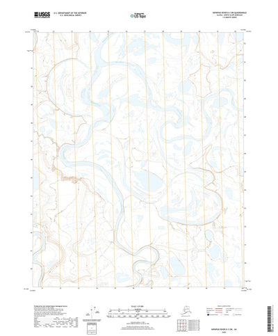 United States Geological Survey Ikpikpuk River D-3 SW, AK (2020, 25000-Scale) digital map