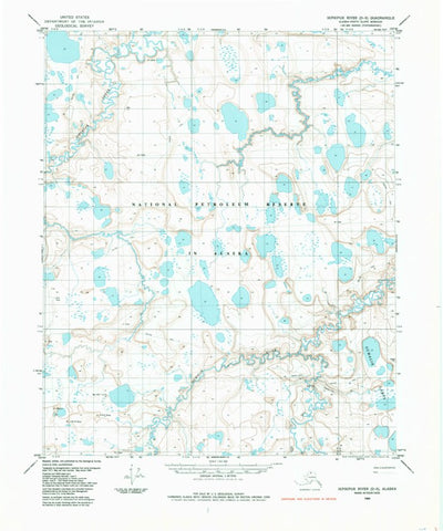 United States Geological Survey Ikpikpuk River D-5, AK (1984, 63360-Scale) digital map