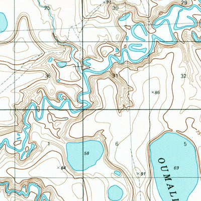 United States Geological Survey Ikpikpuk River D-5, AK (1984, 63360-Scale) digital map