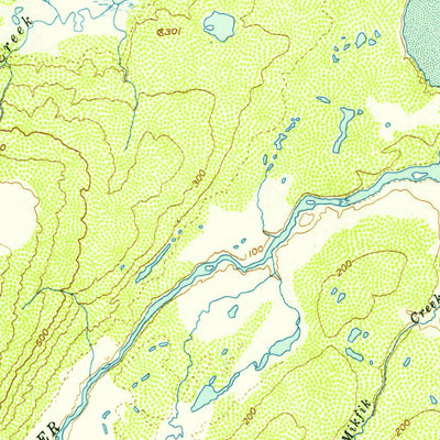 United States Geological Survey Iliamna A-4, AK (1951, 63360-Scale) digital map