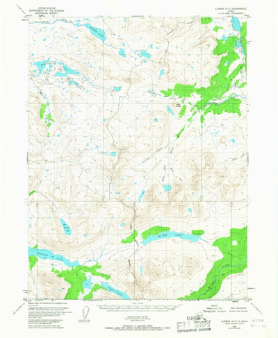 United States Geological Survey Iliamna A-5, AK (1952, 63360-Scale) digital map