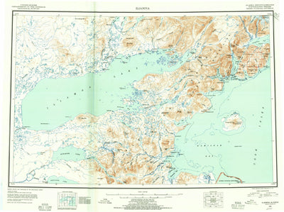 United States Geological Survey Iliamna, AK (1952, 250000-Scale) digital map