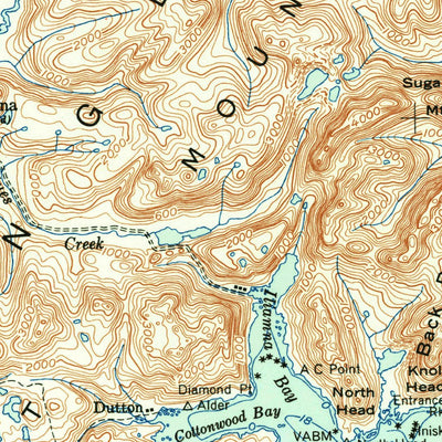 United States Geological Survey Iliamna, AK (1952, 250000-Scale) digital map