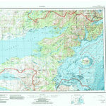 United States Geological Survey Iliamna, AK (1957, 250000-Scale) digital map