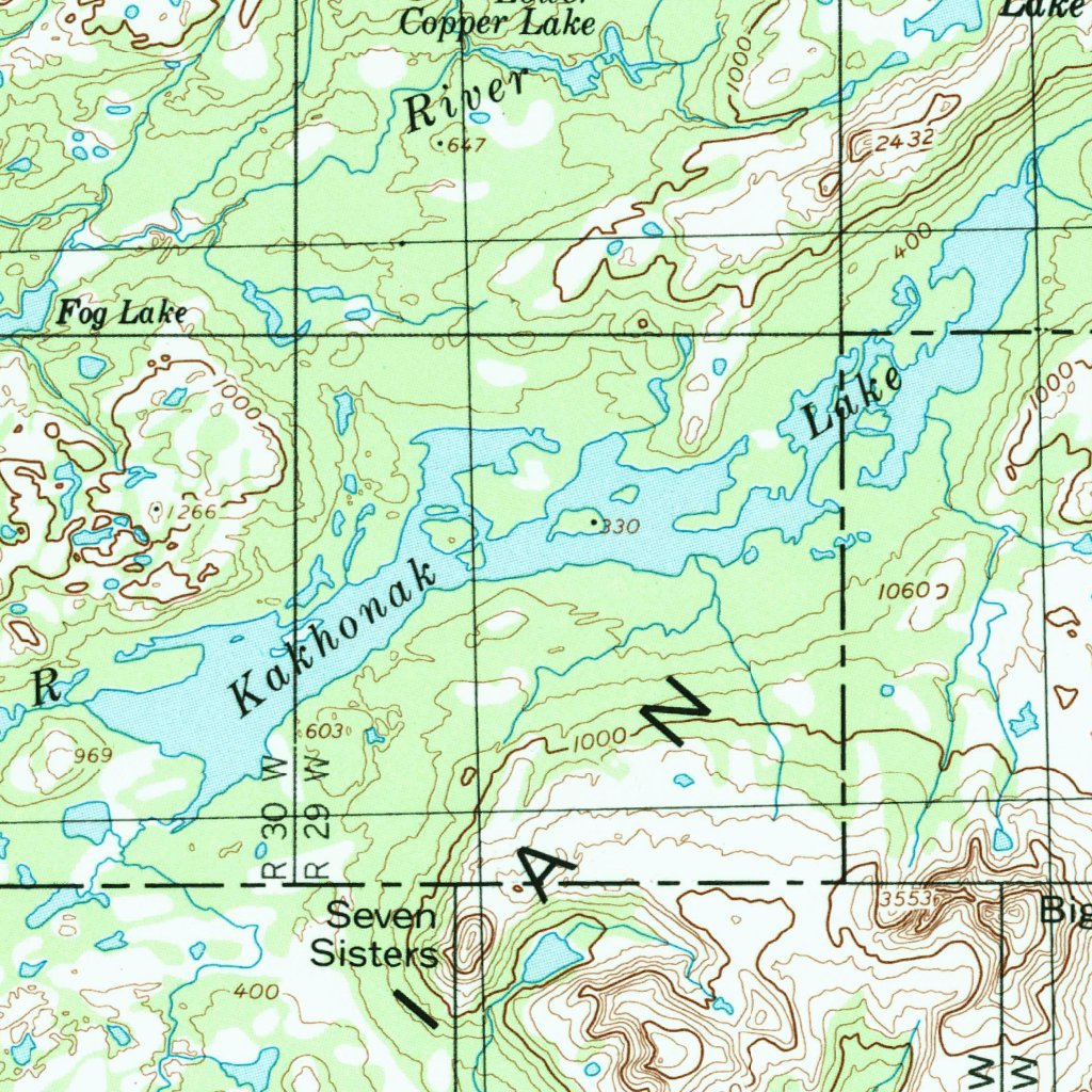 Iliamna, AK (1957, 250000Scale) Map by United States Geological Survey