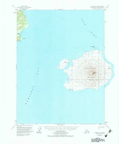 United States Geological Survey Iliamna B-2, AK (1958, 63360-Scale) digital map