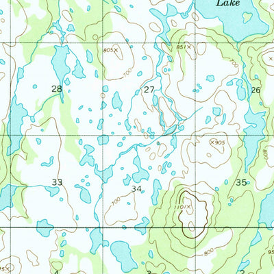 United States Geological Survey Iliamna B-4, AK (1954, 63360-Scale) digital map