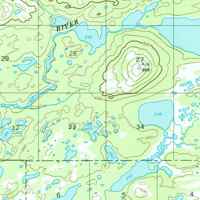 United States Geological Survey Iliamna B-4, AK (1954, 63360-Scale) digital map