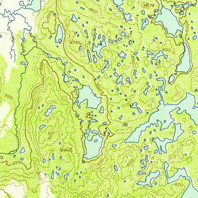 United States Geological Survey Iliamna B-5, AK (1951, 63360-Scale) digital map