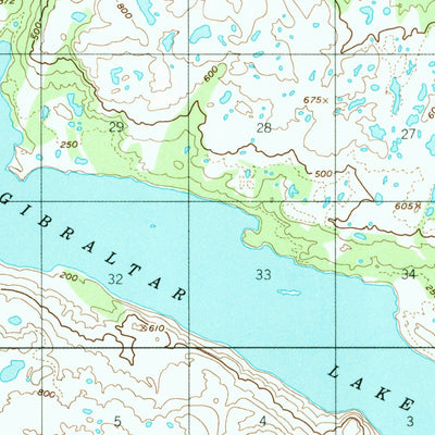 United States Geological Survey Iliamna B-5, AK (1954, 63360-Scale) digital map