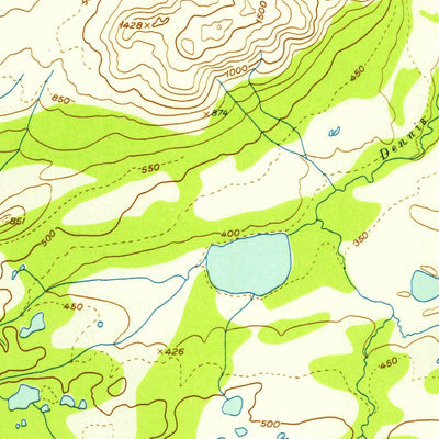 United States Geological Survey Iliamna B-6, AK (1951, 63360-Scale) digital map