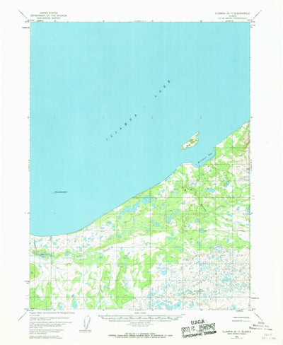 United States Geological Survey Iliamna B-7, AK (1951, 63360-Scale) digital map