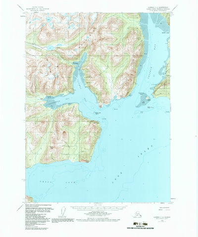 United States Geological Survey Iliamna C-2, AK (1958, 63360-Scale) digital map
