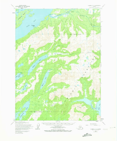 United States Geological Survey Iliamna C-3, AK (1954, 63360-Scale) digital map