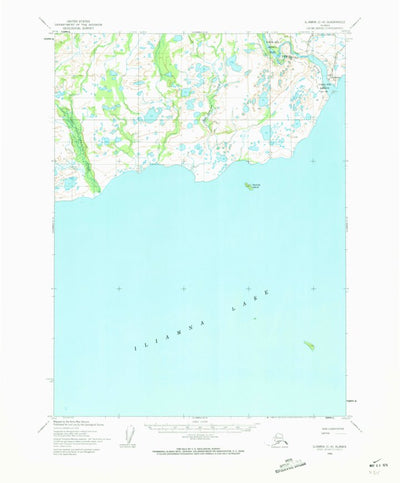 United States Geological Survey Iliamna C-6, AK (1954, 63360-Scale) digital map