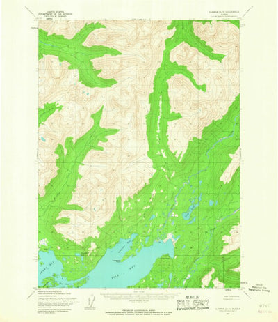United States Geological Survey Iliamna D-3, AK (1954, 63360-Scale) digital map