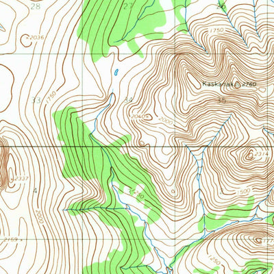 United States Geological Survey Iliamna D-7, AK (1954, 63360-Scale) digital map