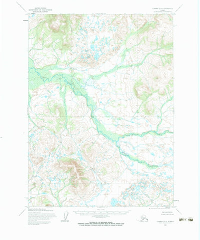 United States Geological Survey Iliamna D-8, AK (1954, 63360-Scale) digital map