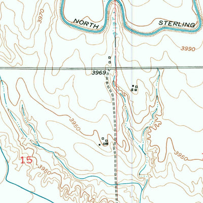 United States Geological Survey Iliff, CO (1951, 24000-Scale) digital map