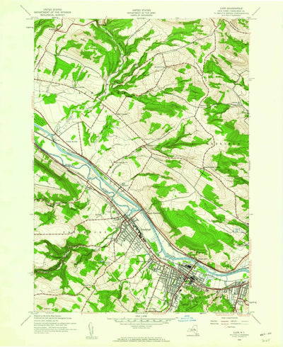United States Geological Survey Ilion, NY (1943, 24000-Scale) digital map