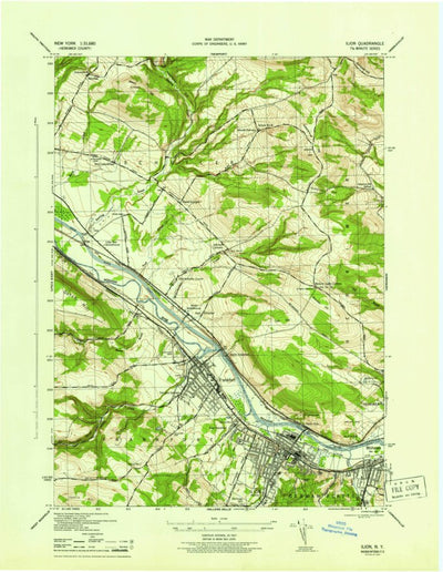 United States Geological Survey Ilion, NY (1945, 31680-Scale) digital map