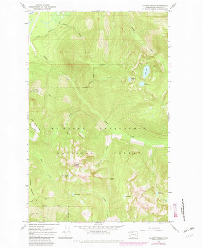 United States Geological Survey Illabot Peaks, WA (1966, 24000-Scale) digital map