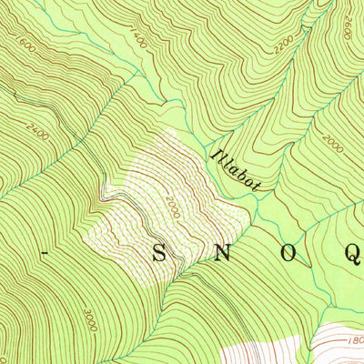 United States Geological Survey Illabot Peaks, WA (1966, 24000-Scale) digital map