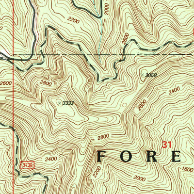 United States Geological Survey Illahe, OR (1998, 24000-Scale) digital map
