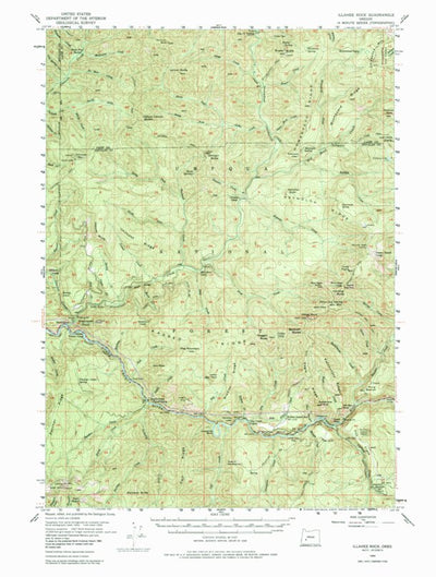 United States Geological Survey Illahee Rock, OR (1955, 62500-Scale) digital map