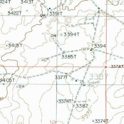 United States Geological Survey Illinois Camp NE, NM (1985, 24000-Scale) digital map