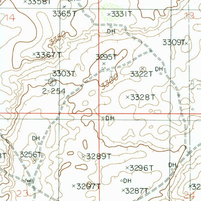 United States Geological Survey Illinois Camp NE, NM (1985, 24000-Scale) digital map