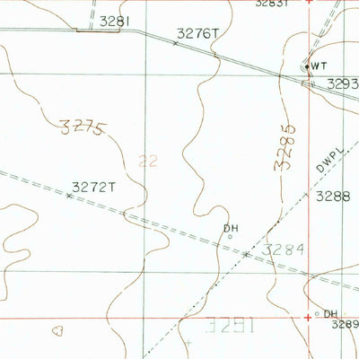 United States Geological Survey Illinois Camp SE, NM (1985, 24000-Scale) digital map