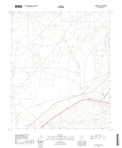 United States Geological Survey Illinois Camp SE, NM (2023, 24000-Scale) digital map