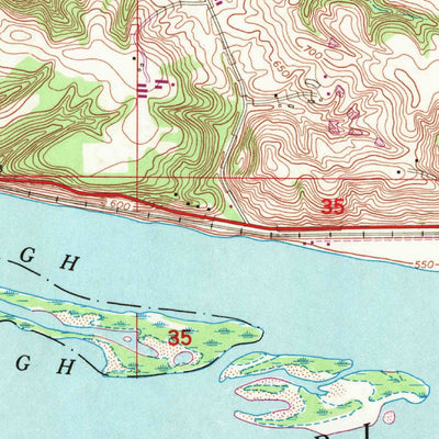 United States Geological Survey Illinois City, IL-IA (1953, 24000-Scale) digital map